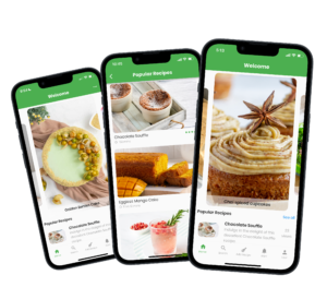 3 Screenshots of Chefbite app