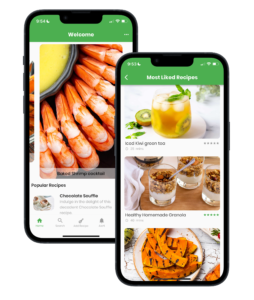 2 Screenshots of Chefbite app